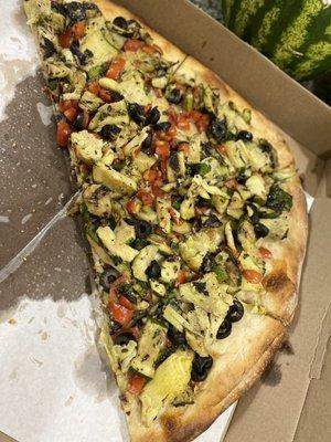 Artichoke, zucchini, olive