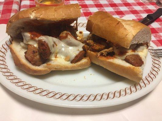 Just a "Half" - Meatball and Sausage Tunnel, Too much for lunch!