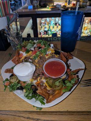 The taco salad. Unfortunately I broke my shell before I took the picture.