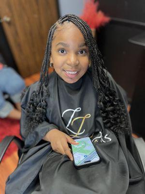 Medium Knotless Braids