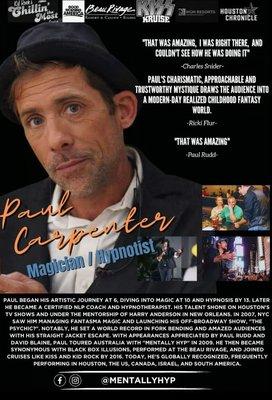 Magician Paul Carpenter Mentally Hyp