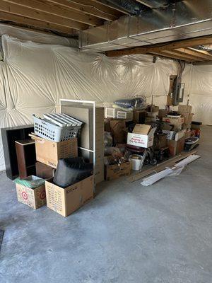 Still stacking up junk in your basement? Give us a call for a free estimate!