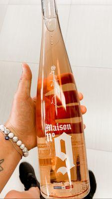 Rosé and all types of wine and spirits available on platforms like Saucey, Drizzly, UberEats, Minibar, Grubhub and more