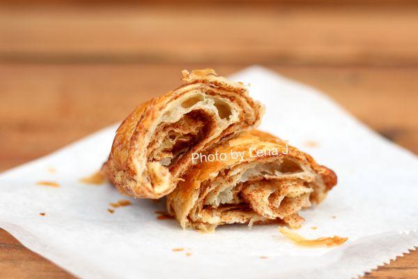 Inside of Cinnamon Rugelach ($2) - good! Flaky and light texture. Brown sugar cinnamon filling is quite sweet