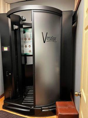 This is our Versa spa airbrush tan! Gives a beautiful even color with privacy of a booth.