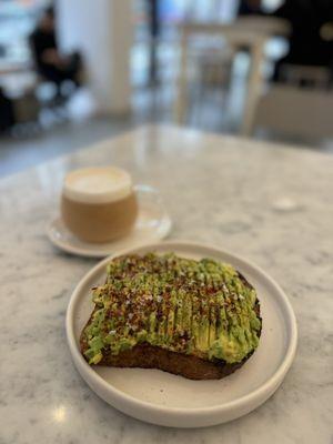 Avocado Toast & Tea Latte