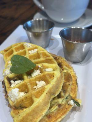 Spinach feta womelette