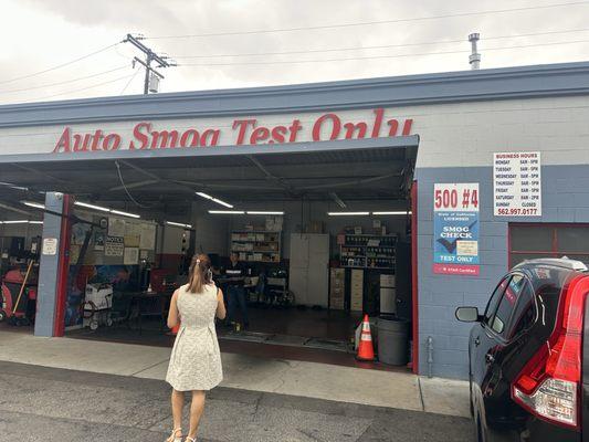 Auto Smog Test Only