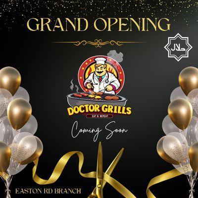 the count down is on - get ready for the grand opening of doctor grills easton road branch
.
.
#newbranch #halalmeal #doctorgrills