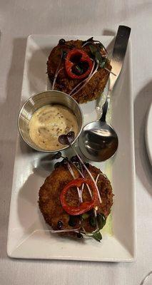 Crab cakes with aioli sauce, Sheldon Inn Restaurant and Bar, February 22, 2024
