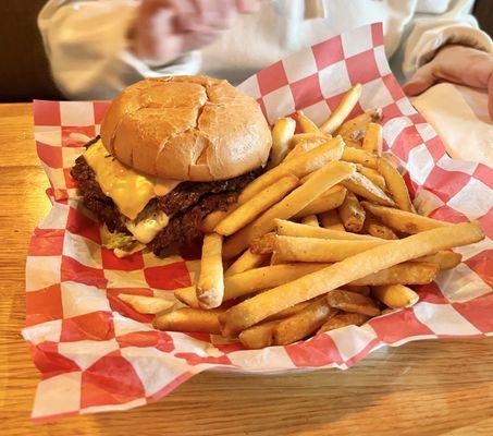 Smash burger.  Delicious!