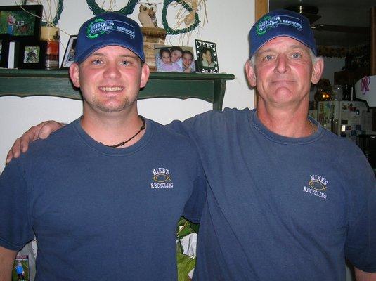 Left- Mike Jr. Right- Mike Sr.