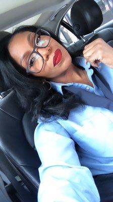 My blow out after deep condition and roller set