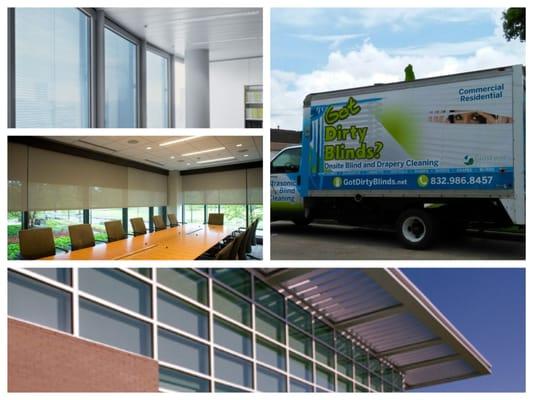 Got Dirty Blinds? Commercial Blind Cleaning.
Customized Maintenance Solutions to fit commercial clients busy schedules.