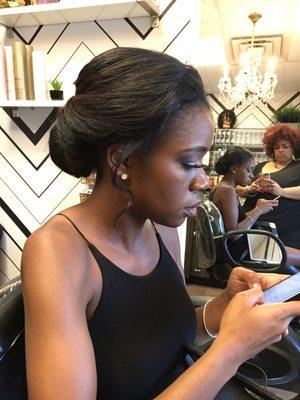 Wedding trial. Her profile is lovely.