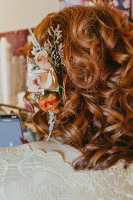 Elopement hair, color and style by Buffe