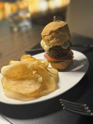 Wagyu beef and foie gras petit burger