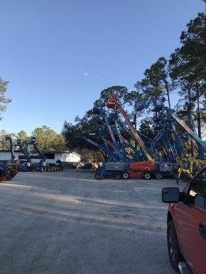 Lot of different equipment for rent large and small projects