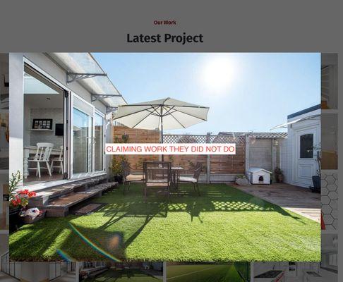 This image is listed on their website under "latest projects" except this is a Getty stock image. They did not do this work.