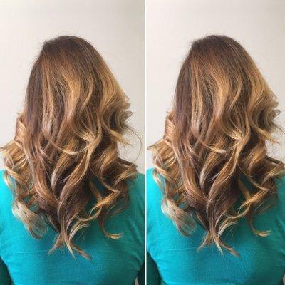 Hair painting by Megan