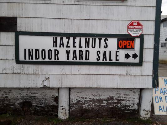 Hazelnuts Indoor Yard Sale