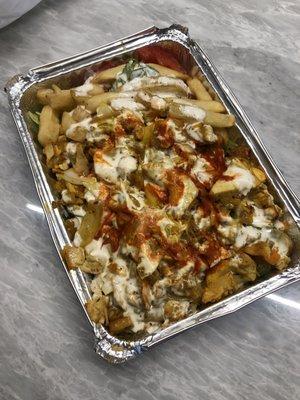 Chicken over rice ($9)