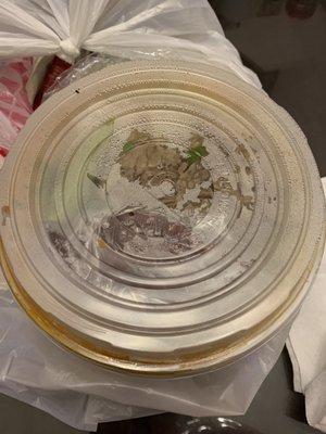 Spicy beef soup to go