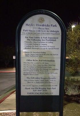 Hayley Hendricks Park