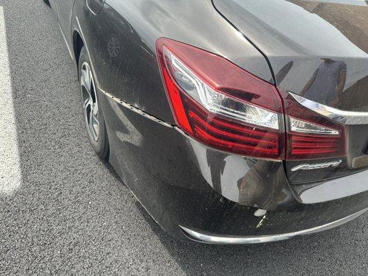 Before: Left side bumper became unaligned.