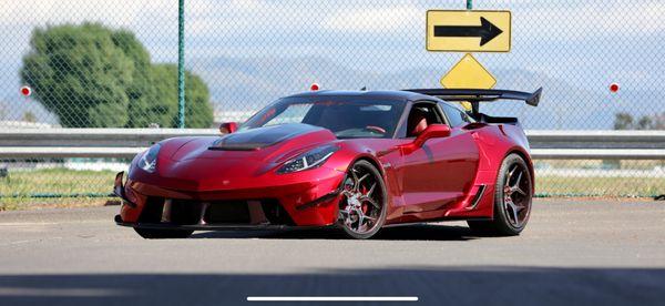 C7 Corvette Z06 wide body named The Red Devil. Custom built by Ivan Tampi!