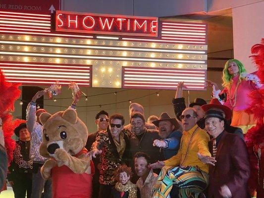 SHOWTIME in the marquee was done by LV Neon Sign
