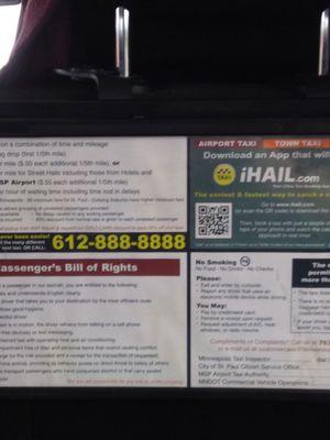 Worst taxi service ever! Non-responsive customer service, if you can call it that!
