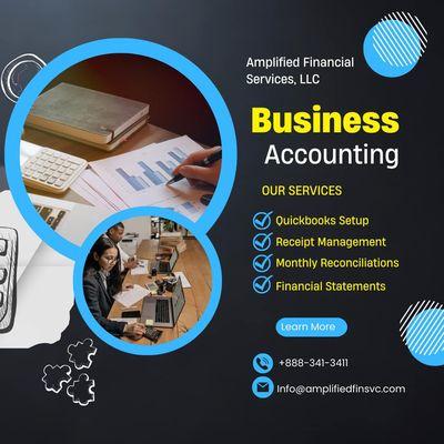 Free up your time and let Amplified Financial Services, LLC handle the numbers.