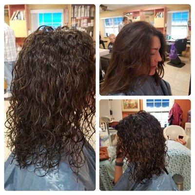 Perms before and after