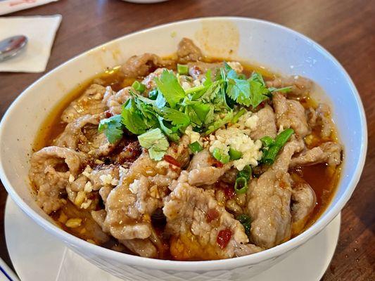 B6. Beef and Napa Cabbage with Spicy Chili Sauce