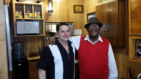 Musican Nick Colombia is happy with the services of Andrew