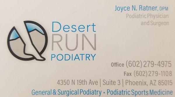 Joyce N Ratner, DPM - Desert Run Podiatry