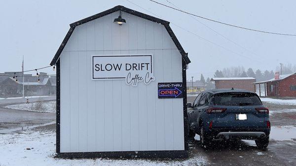 Exterior of the drive thru