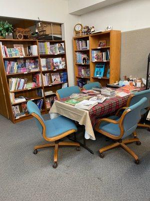 This is our book nook in the rear of the store.