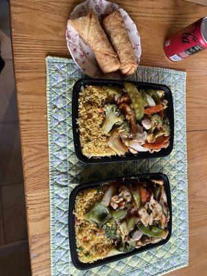 Hunan chicken & garlic chicken