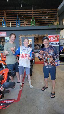 Bench racing afterwards