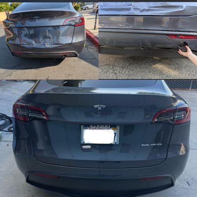 2024 model Y rear end repair :)