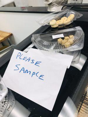 Cookie samples