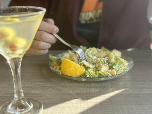 Happy hour Cesar salad very delicious