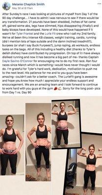 Melanie's 90 day transformation