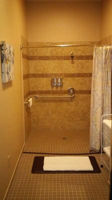 New ADA accessible tile shower room.