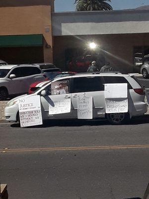 Saw this today (05/07/18). How does this person think this'll get him anywhere?