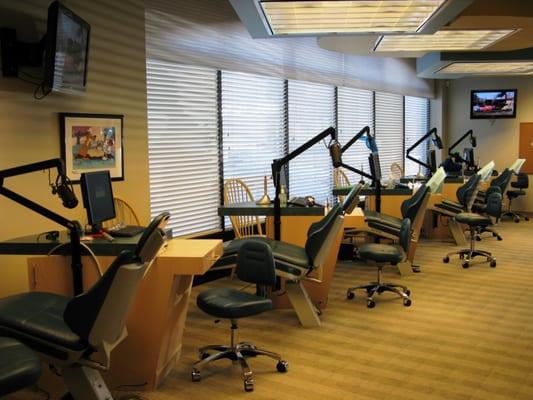 Our open bay hygiene area