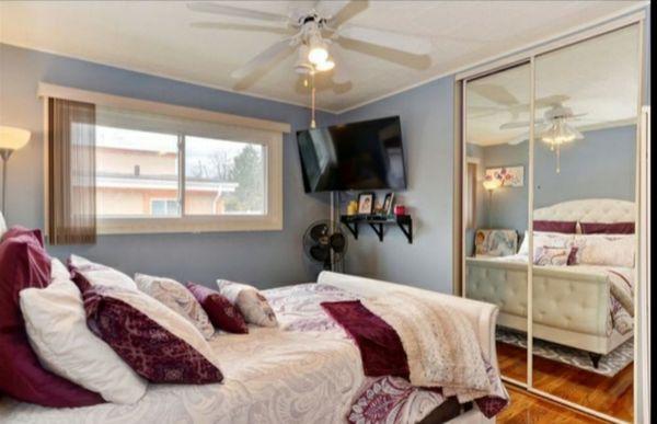 Photo finish bedroom!