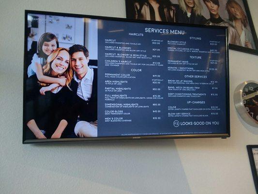 Price list as of April 2018